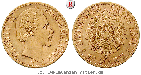 Klicken Sie auf das Bild um es auf Ihrem Rechner zu speichern deutsches-kaiserreich-ludwig-ii-10-mark/57421.jpg