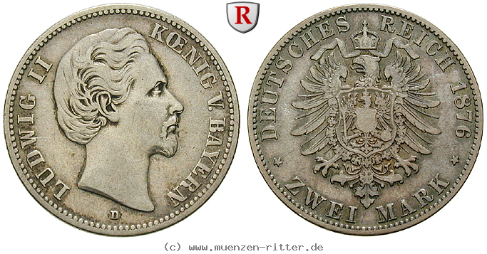 Klicken Sie auf das Bild um es auf Ihrem Rechner zu speichern deutsches-kaiserreich-ludwig-ii-2-mark/58758.jpg