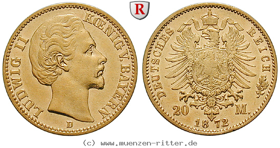Klicken Sie auf das Bild um es auf Ihrem Rechner zu speichern deutsches-kaiserreich-ludwig-ii-20-mark/101104.jpg