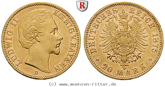 Klicken Sie auf das Bild um es auf Ihrem Rechner zu speichern deutsches-kaiserreich-ludwig-ii-20-mark/33001.jpg