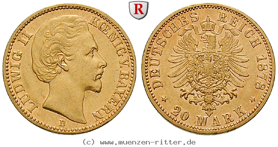 Klicken Sie auf das Bild um es auf Ihrem Rechner zu speichern deutsches-kaiserreich-ludwig-ii-20-mark/33003.jpg