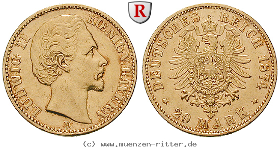 Klicken Sie auf das Bild um es auf Ihrem Rechner zu speichern deutsches-kaiserreich-ludwig-ii-20-mark/43253.jpg