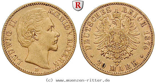 Klicken Sie auf das Bild um es auf Ihrem Rechner zu speichern deutsches-kaiserreich-ludwig-ii-20-mark/53379.jpg