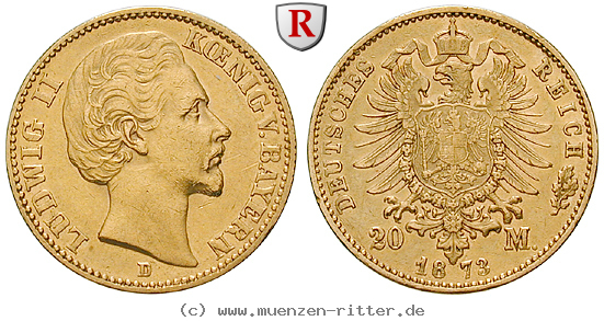 Klicken Sie auf das Bild um es auf Ihrem Rechner zu speichern deutsches-kaiserreich-ludwig-ii-20-mark/69467.jpg