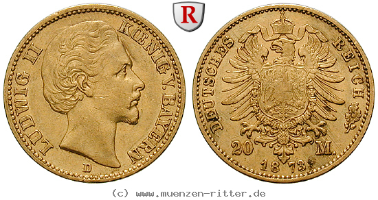 Klicken Sie auf das Bild um es auf Ihrem Rechner zu speichern deutsches-kaiserreich-ludwig-ii-20-mark/97849.jpg