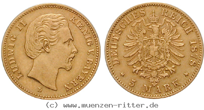 Klicken Sie auf das Bild um es auf Ihrem Rechner zu speichern deutsches-kaiserreich-ludwig-ii-5-mark/ejae10618.jpg