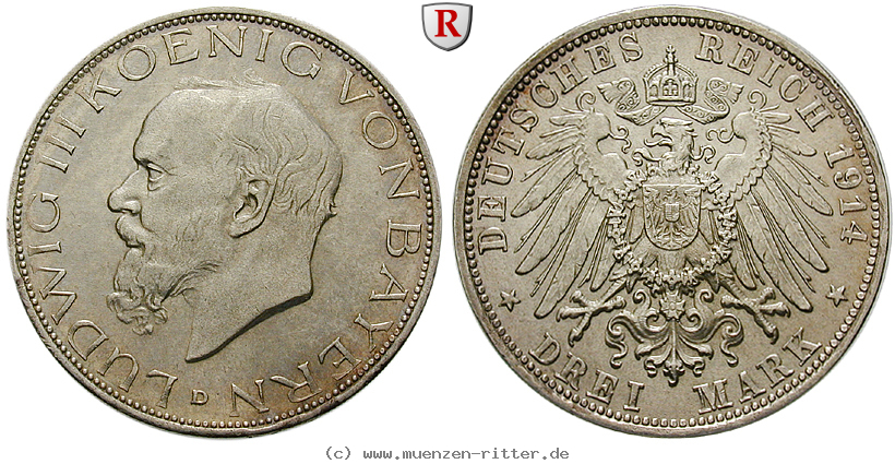deutsches-kaiserreich-ludwig-iii-3-mark/101659.jpg