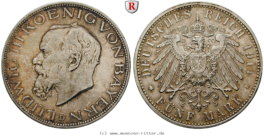 deutsches-kaiserreich-ludwig-iii-5-mark/101594.jpg