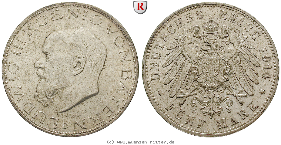 Klicken Sie auf das Bild um es auf Ihrem Rechner zu speichern deutsches-kaiserreich-ludwig-iii-5-mark/29048.jpg