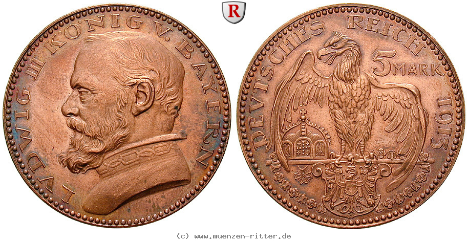 Klicken Sie auf das Bild um es auf Ihrem Rechner zu speichern deutsches-kaiserreich-ludwig-iii-5-mark/89683.jpg