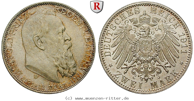 Klicken Sie auf das Bild um es auf Ihrem Rechner zu speichern deutsches-kaiserreich-luitpold-prinzregent-2-mark/100680.jpg