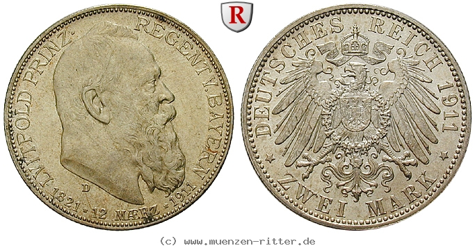 Klicken Sie auf das Bild um es auf Ihrem Rechner zu speichern deutsches-kaiserreich-luitpold-prinzregent-2-mark/100681.jpg