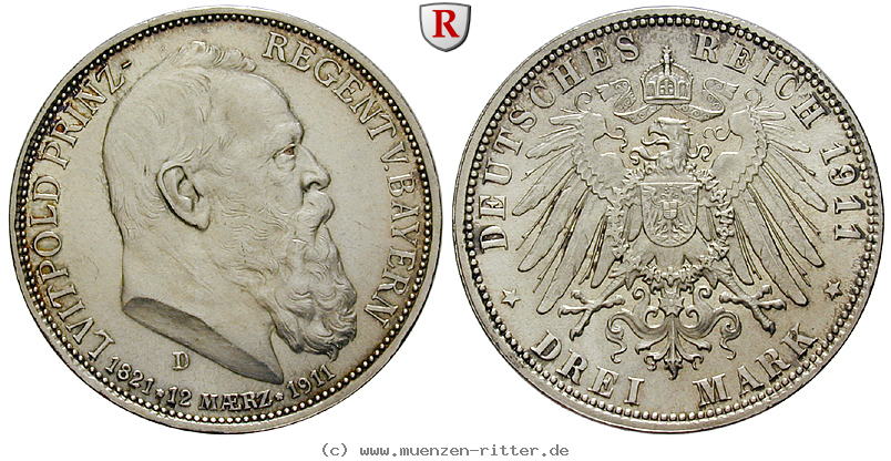 deutsches-kaiserreich-luitpold-prinzregent-3-mark/101114.jpg