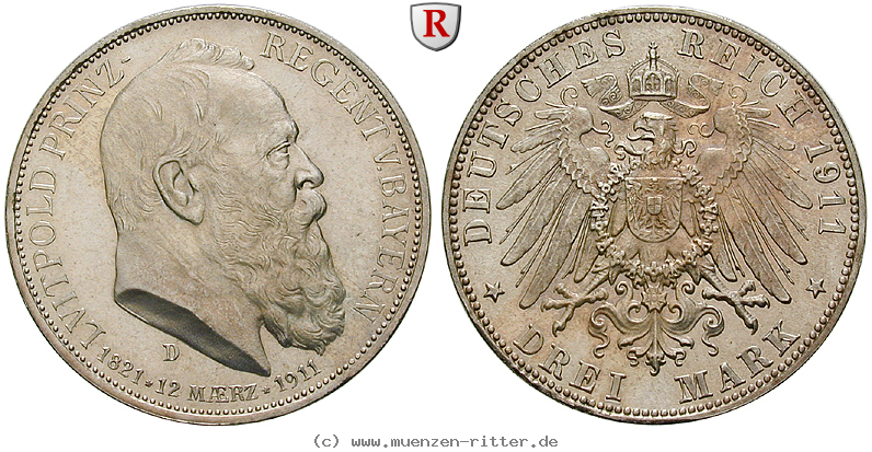 deutsches-kaiserreich-luitpold-prinzregent-3-mark/71899.jpg