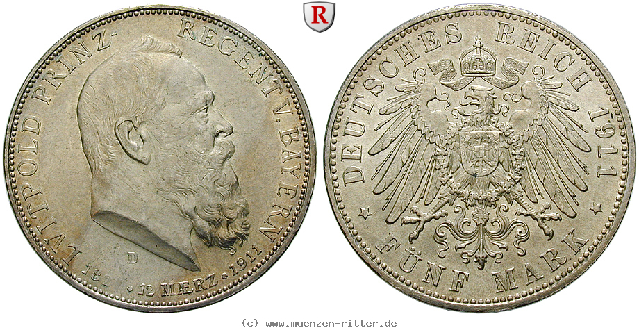 deutsches-kaiserreich-luitpold-prinzregent-5-mark/100679.jpg
