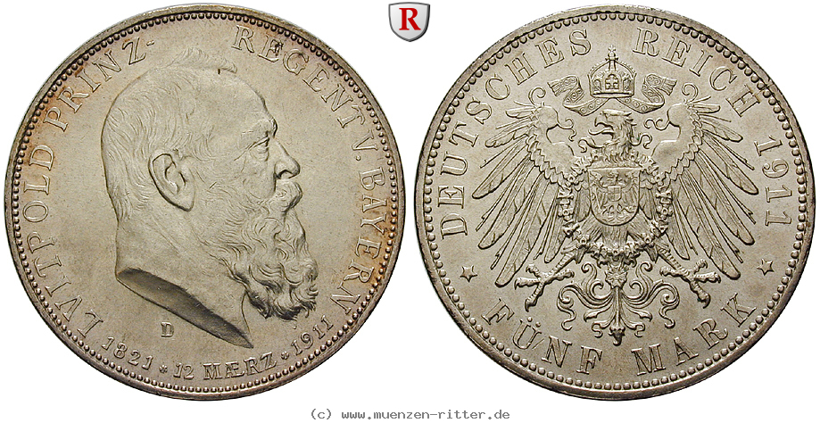 deutsches-kaiserreich-luitpold-prinzregent-5-mark/101596.jpg