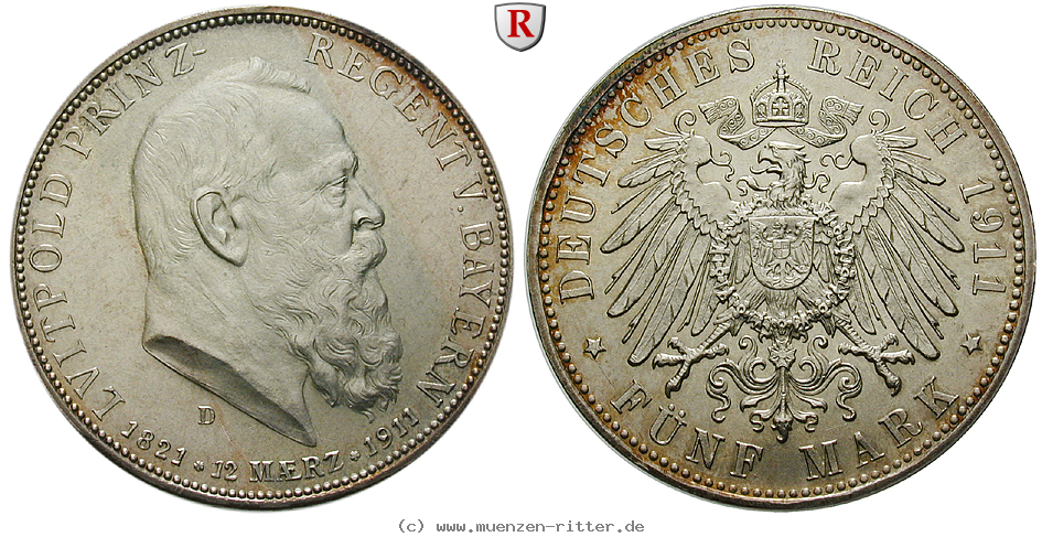 deutsches-kaiserreich-luitpold-prinzregent-5-mark/101655.jpg