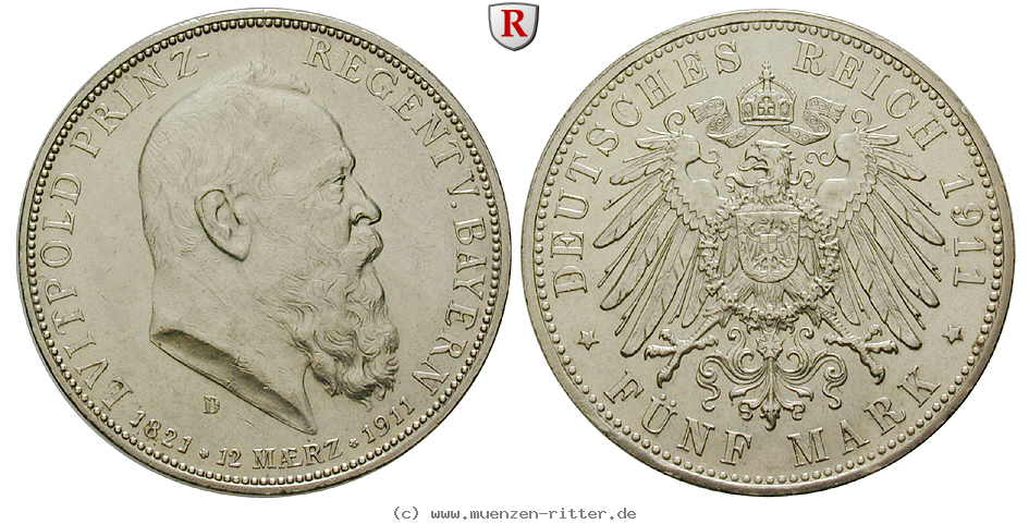 deutsches-kaiserreich-luitpold-prinzregent-5-mark/89427.jpg