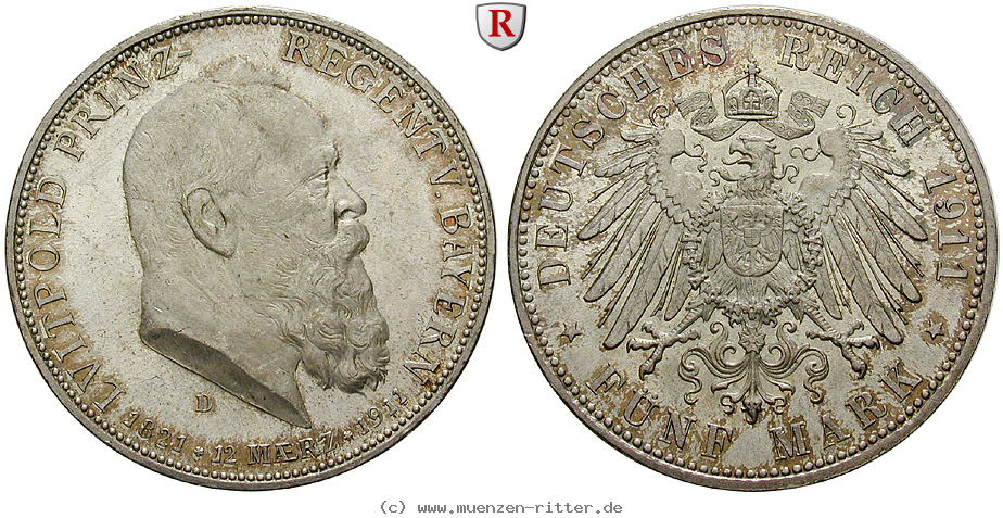 deutsches-kaiserreich-luitpold-prinzregent-5-mark/90440.jpg