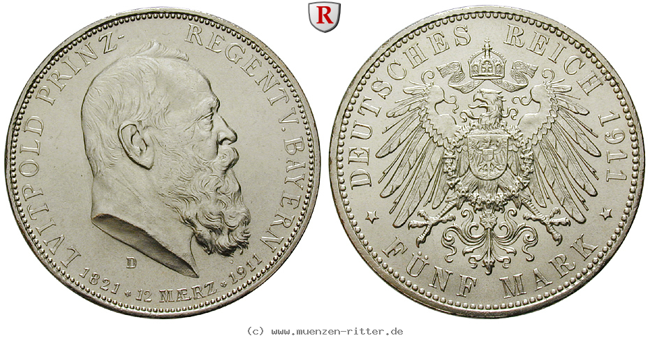 deutsches-kaiserreich-luitpold-prinzregent-5-mark/91450.jpg