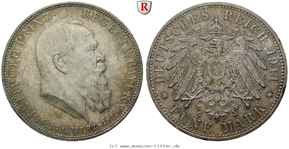 deutsches-kaiserreich-luitpold-prinzregent-5-mark/93884.jpg