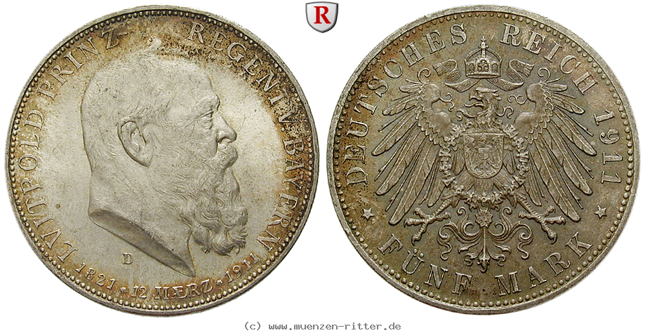 Klicken Sie auf das Bild um es auf Ihrem Rechner zu speichern deutsches-kaiserreich-luitpold-prinzregent-5-mark/99449.jpg