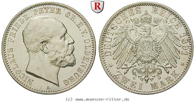 deutsches-kaiserreich-nicolaus-friedrich-peter-2-mark/79563.jpg