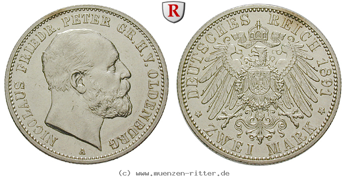 deutsches-kaiserreich-nicolaus-friedrich-peter-2-mark/88940.jpg