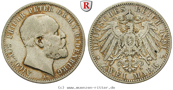 deutsches-kaiserreich-nicolaus-friedrich-peter-2-mark/89588.jpg