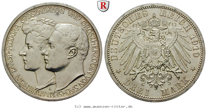 Klicken Sie auf das Bild um es auf Ihrem Rechner zu speichern deutsches-kaiserreich-wilhelm-ernst-3-mark/97663.jpg