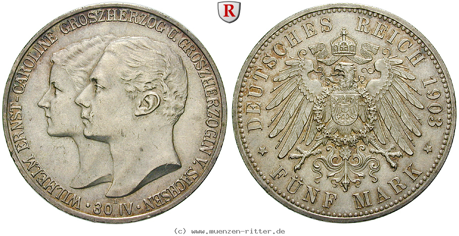 Klicken Sie auf das Bild um es auf Ihrem Rechner zu speichern deutsches-kaiserreich-wilhelm-ernst-5-mark/71160.jpg