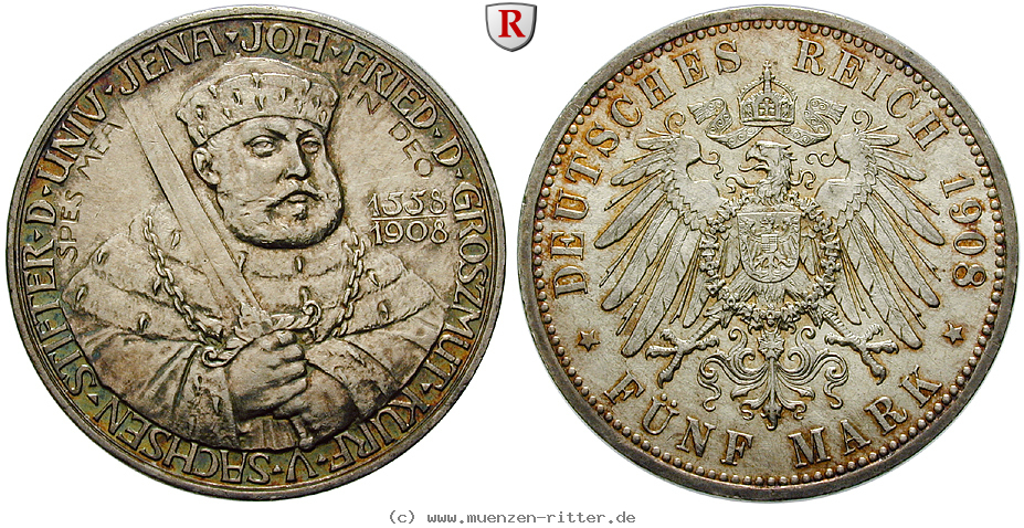 Klicken Sie auf das Bild um es auf Ihrem Rechner zu speichern deutsches-kaiserreich-wilhelm-ernst-5-mark/91535.jpg