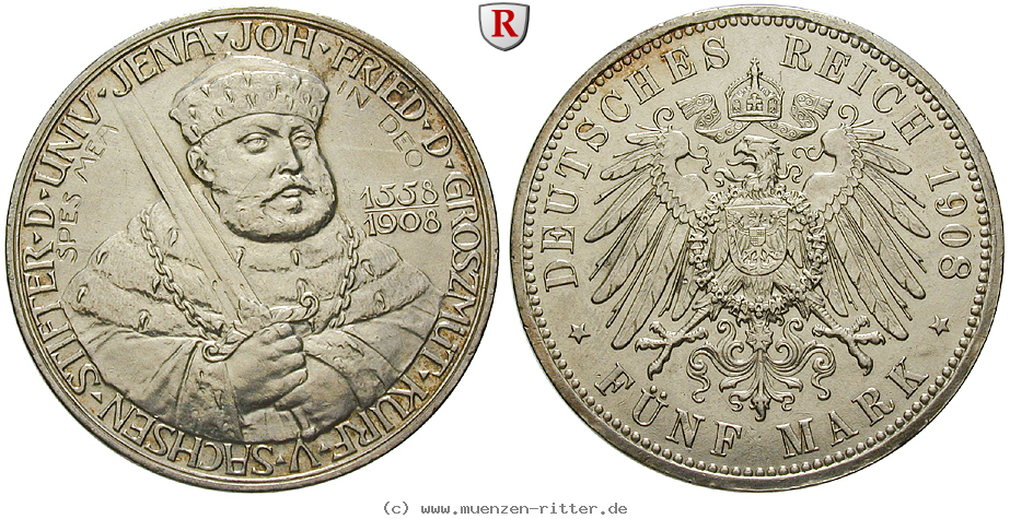 Klicken Sie auf das Bild um es auf Ihrem Rechner zu speichern deutsches-kaiserreich-wilhelm-ernst-5-mark/94809.jpg