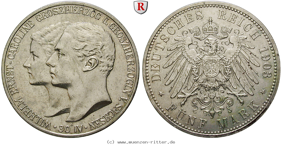 Klicken Sie auf das Bild um es auf Ihrem Rechner zu speichern deutsches-kaiserreich-wilhelm-ernst-5-mark/98171.jpg