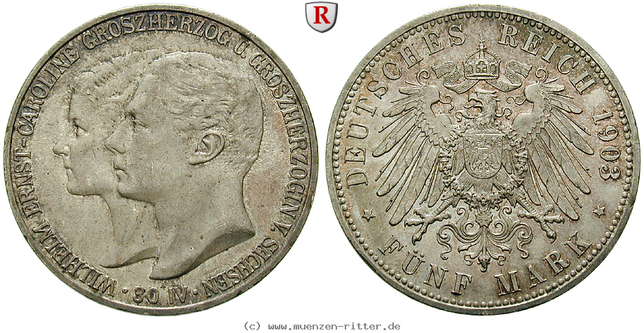 Klicken Sie auf das Bild um es auf Ihrem Rechner zu speichern deutsches-kaiserreich-wilhelm-ernst-5-mark/98280.jpg
