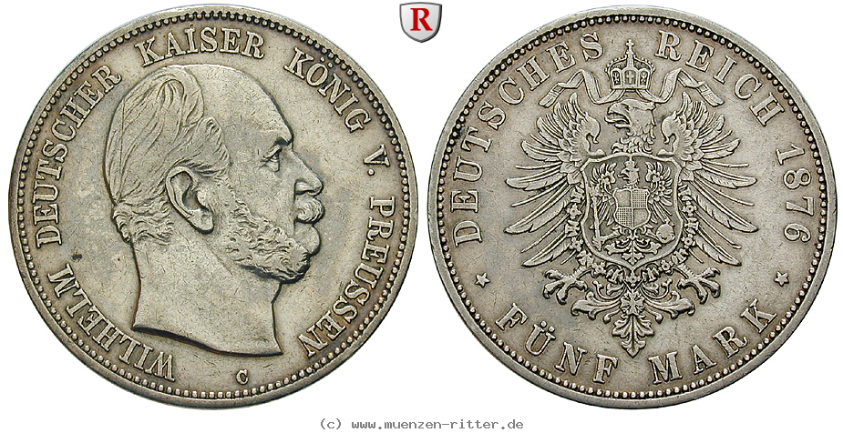 Klicken Sie auf das Bild um es auf Ihrem Rechner zu speichern deutsches-kaiserreich-wilhelm-i-5-mark/102182.jpg