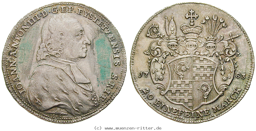 Klicken Sie auf das Bild um es auf Ihrem Rechner zu speichern eichstaett-bistum-johann-anton-iii-von-zehmen-1-2-konventionstaler/28754.jpg