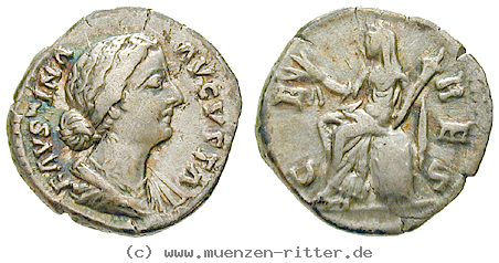 Klicken Sie auf das Bild um es auf Ihrem Rechner zu speichern faustina-ii--frau-des-marcus-aurelius-denar/46115.jpg