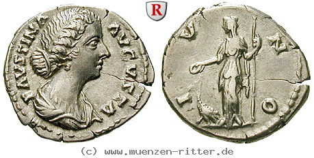 Klicken Sie auf das Bild um es auf Ihrem Rechner zu speichern faustina-ii--frau-des-marcus-aurelius-denar/57560.jpg
