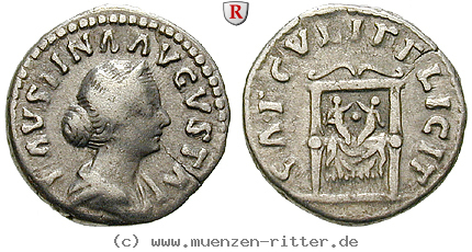 Klicken Sie auf das Bild um es auf Ihrem Rechner zu speichern faustina-ii--frau-des-marcus-aurelius-denar/97577.jpg