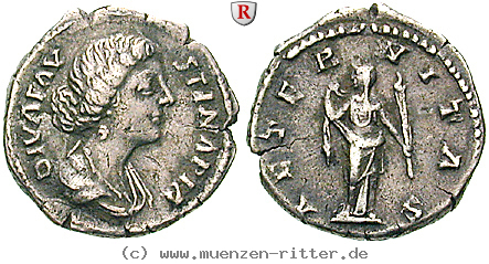 Klicken Sie auf das Bild um es auf Ihrem Rechner zu speichern faustina-ii--frau-des-marcus-aurelius-denar/erom4183.jpg