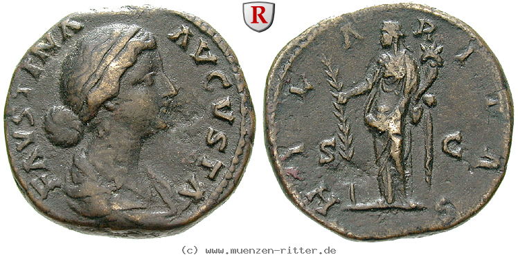 Klicken Sie auf das Bild um es auf Ihrem Rechner zu speichern faustina-ii--frau-des-marcus-aurelius-sesterz/103004.jpg