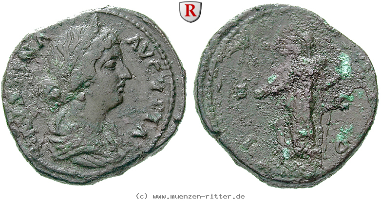 Klicken Sie auf das Bild um es auf Ihrem Rechner zu speichern faustina-ii--frau-des-marcus-aurelius-sesterz/67683.jpg
