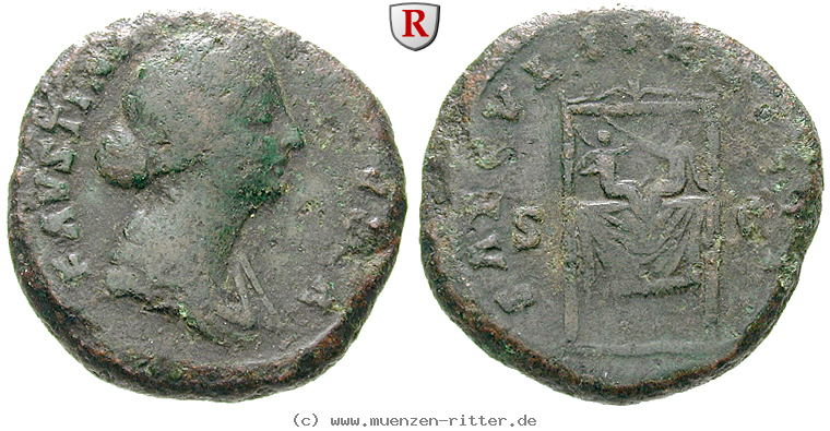 Klicken Sie auf das Bild um es auf Ihrem Rechner zu speichern faustina-ii--frau-des-marcus-aurelius-sesterz/67688.jpg