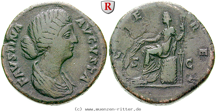 Klicken Sie auf das Bild um es auf Ihrem Rechner zu speichern faustina-ii--frau-des-marcus-aurelius-sesterz/erom10549.jpg