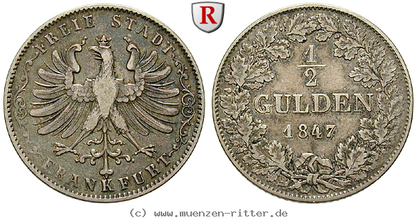 Klicken Sie auf das Bild um es auf Ihrem Rechner zu speichern frankfurt-stadt-1-2-gulden/90802.jpg