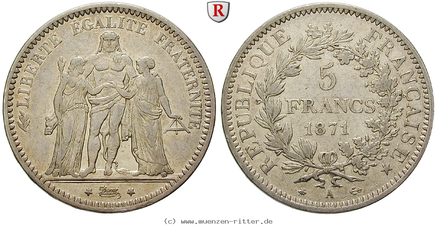 Klicken Sie auf das Bild um es auf Ihrem Rechner zu speichern frankreich-iii-republik-5-francs/46361.jpg