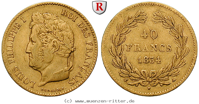 Klicken Sie auf das Bild um es auf Ihrem Rechner zu speichern frankreich-louis-philippe-40-francs/103111.jpg