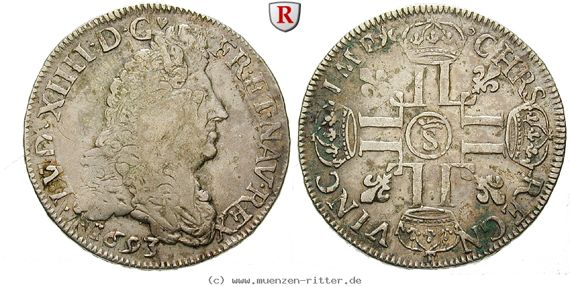 Klicken Sie auf das Bild um es auf Ihrem Rechner zu speichern frankreich-louis-xiv-1-2-ecu-aux-huit-l/47569.jpg