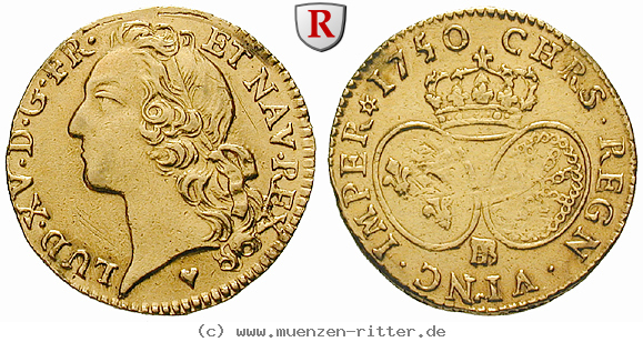 Klicken Sie auf das Bild um es auf Ihrem Rechner zu speichern frankreich-louis-xv-louis-d-or-au-bandeau/56060.jpg